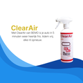 BEMO ClearAir Auto Geurverwijderaar – Verwijdert Hardnekkige Geuren in Auto’s (500 ml spray)