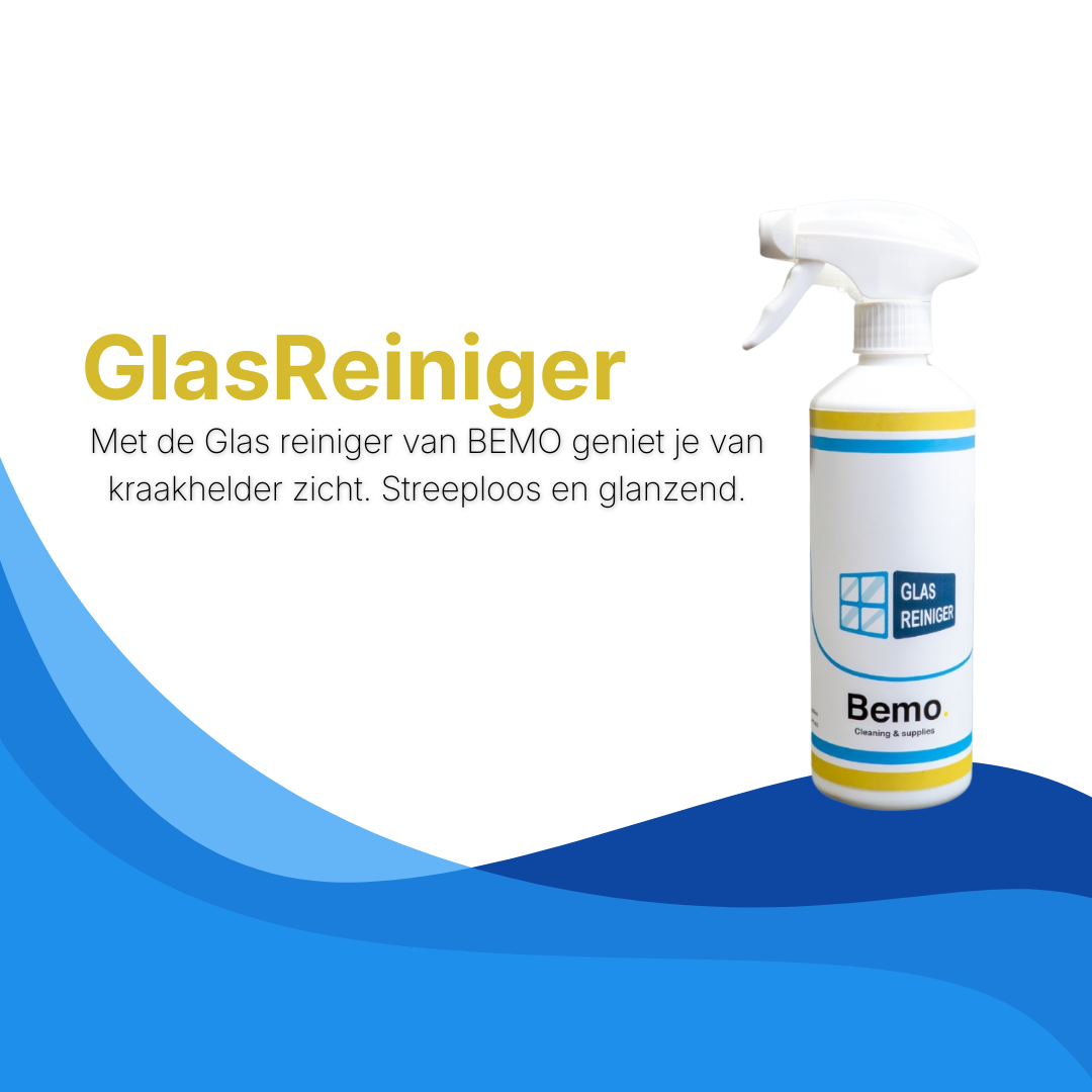 BEMO Glas Reiniger – Streeploze Glas- & Ruitenreiniger voor Kristalheldere Resultaten (500 ml spray)