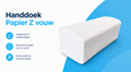Handdoekpapier Z-Vouw 2-Laags Cellulose Wit – 3200 Stuks – 21x24 cm